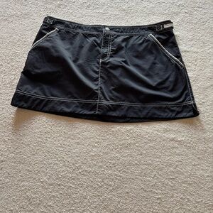 Nautica separates women black athletic water resistant skirt size 18